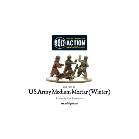 Buy Bolt Action - US - Medium Mortar (Winter) - Board Game - Warlord Games