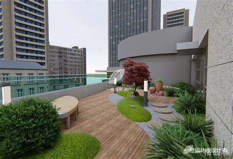 18万元商业展示200平米装修案例_效果图 - 上海南京路屋顶花园设计 - 设计本