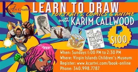 Learn to Draw Portraits, Comics, & Anime, The Virgin Islands Children's ...