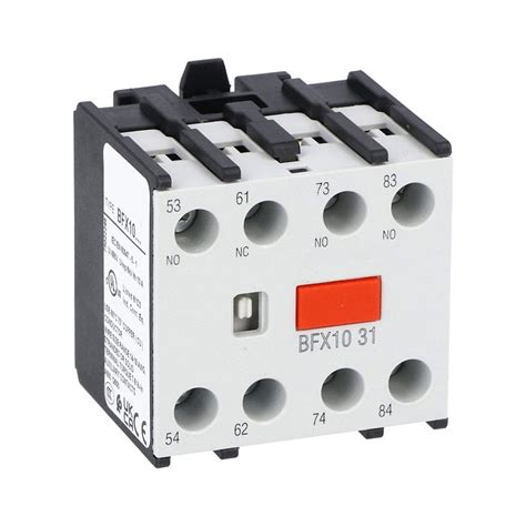 Contactor Auxiliary Contact, 3 NO and 1 NC Contacts | SourceASI