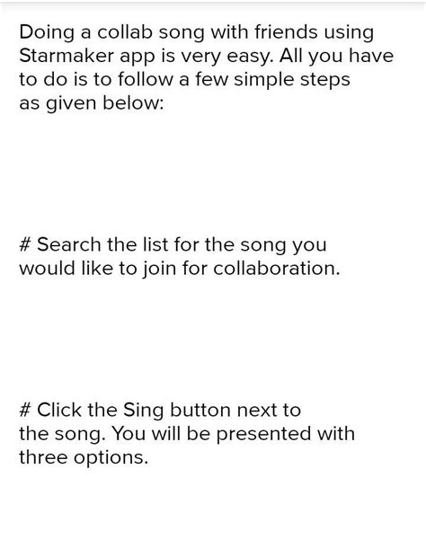 how to do collab song with our friends in starmaker app - Brainly.in