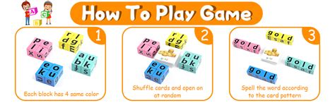 Kidology Wooden Alphabet Spelling Game Matching Letter & Word Puzzle ...