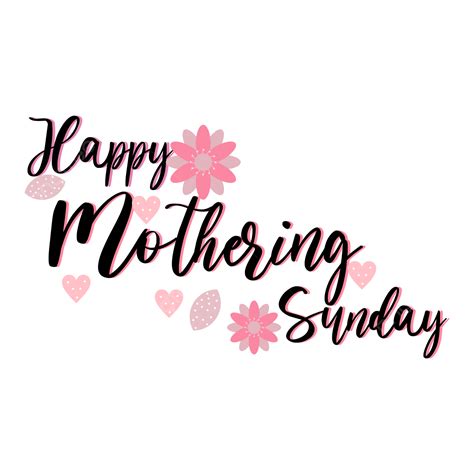 Happy Sunday Clipart Hd PNG, Happy Mothering Sunday Creative, Mothers ...