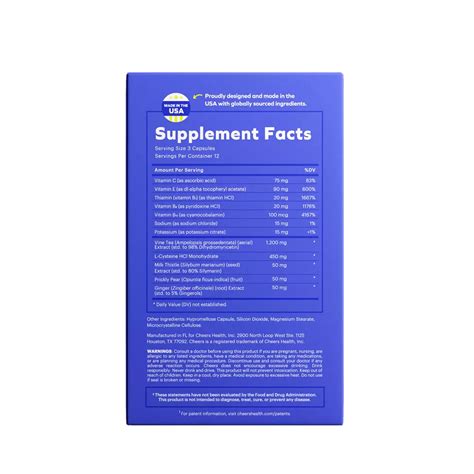 Cheers After- Alcohol Aid - Shop Electrolytes & Shakes at H-E-B