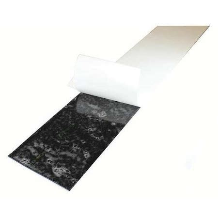 Zoro Select 3/16" Comm. Grade Neoprene Rubber Strip, 6"x36", Black, 40A ...