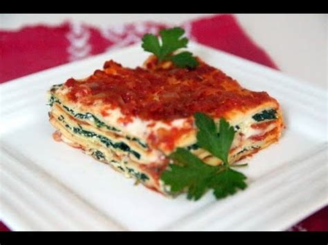 Lasagne épinards ricotta   YouTube