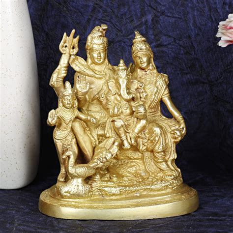 nagaana Lord Shiva Parvati Kartikeya & Ganesha Murti Shiv Family ...
