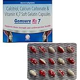 Buy Gemsure K2 7 Calcitriol, Calcium Carbonate & Vitamin K2-7 Soft ...