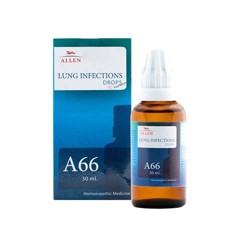 Allen A66 Drops for Lung Infections | Pneumonia, Pleurisy & Cough ...