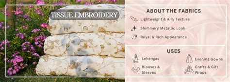 Embroidered Tissue Fabrics | Luxurious & Lightweight