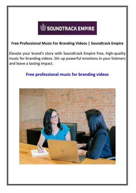 PPT - Free Professional Music For Branding Videos Soundtrack Empire ...
