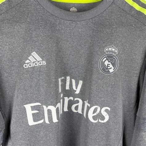 Mens 2015 Adidas Fly Emirates Long Sleeve Ronaldo RARE Jersey Size M