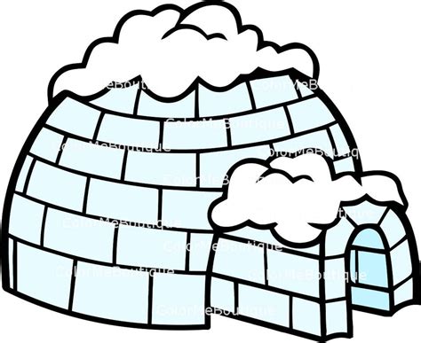 Igloo Clipart | Etsy