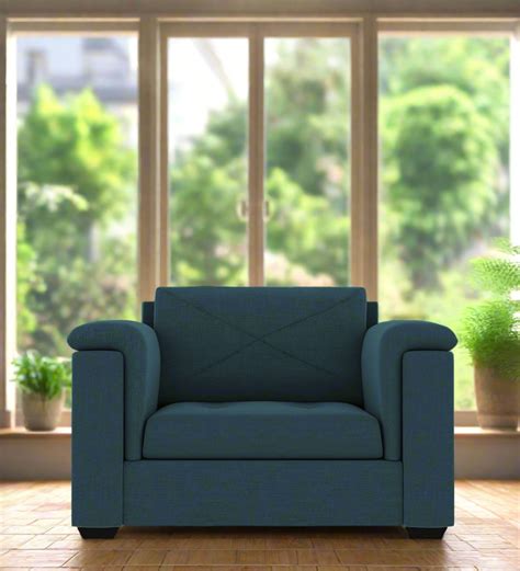 Buy Andres 1 Seater Fabric Sofa - Harbour Blue | Febonic Living