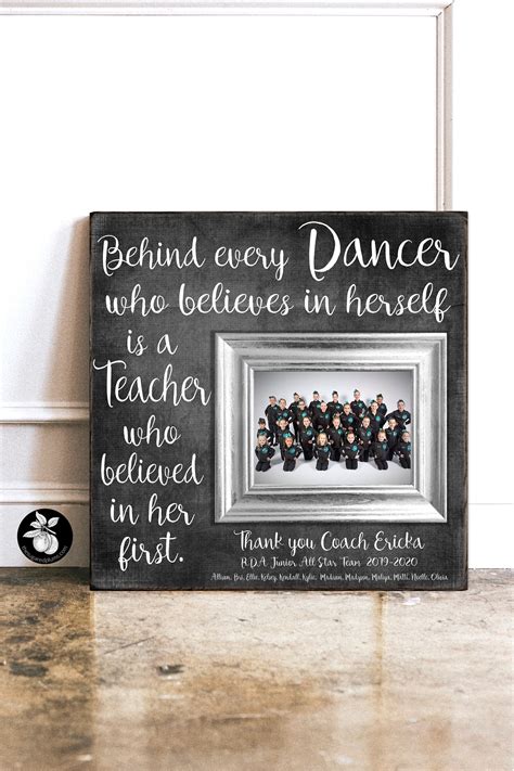 Dance Teacher Gifts Frame Dance Recital Gift from Students | Etsy