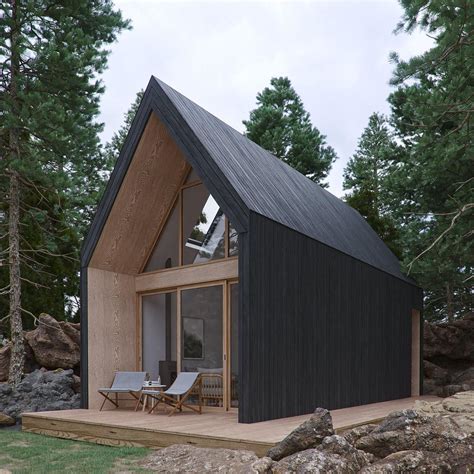 Modern Alpine Cabin | Tiny house design, Modern cabin, A frame house plans