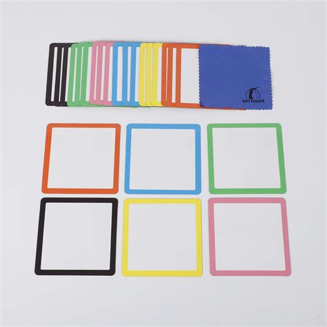 Dry Erase Magnets Set - 24 Pack - 4x4" Whiteboard Magnetic Labels ...