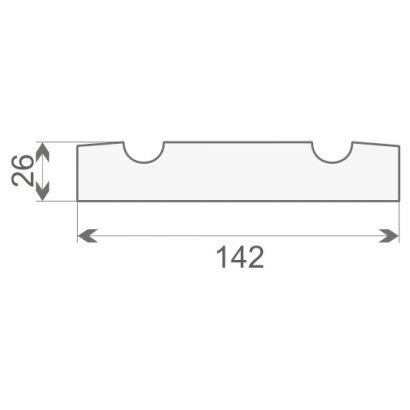 Stuckleiste flach "Manila" Fassade - Stuckversand