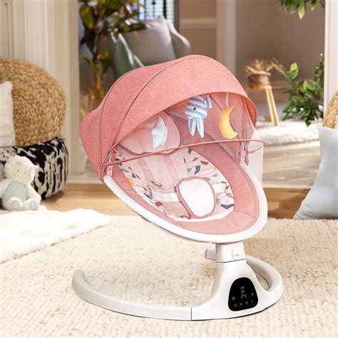 Surbowbaby Portable Baby Swings,Bluetooth Baby Swing for Infants Swings ...
