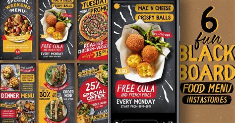 Fun Blackboard Food Menu Instagram Stories — Teletype