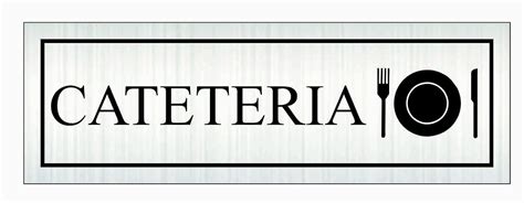 MKSIGN Stainless Steel Self Adhesive CAFETERIA Sign Board Tape For ...