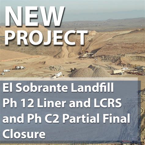 Sukut was awarded the El Sobrante Landfill Phase 12 Liner and LCRS and ...