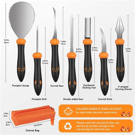 Buy AIR PROPELLER Pumpkin Carving Kits Pumpkin Carving Set,Stainless ...