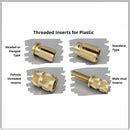 Brass Heat Set Threaded Round Female Insert Nut