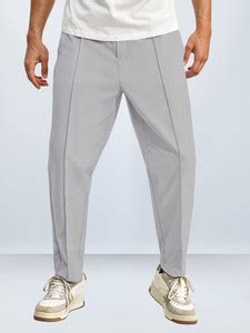 Jump Cuts Solid Men Grey Track Pants - Buy Jump Cuts Solid Men Grey ...