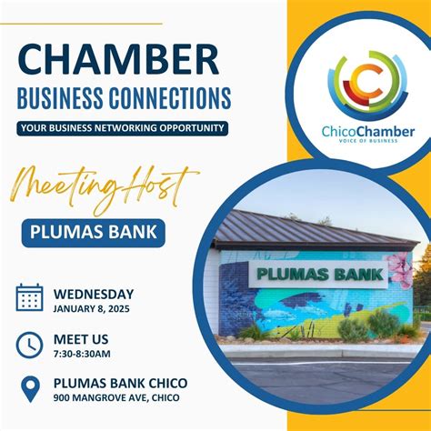 Chamber Business Connections - Plumas Bank - Chico Chamber of Commerce
