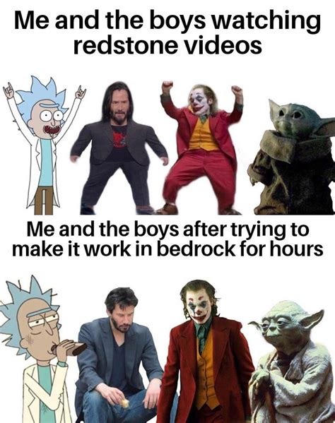 Image result for Bedrock vs Java Player Meme