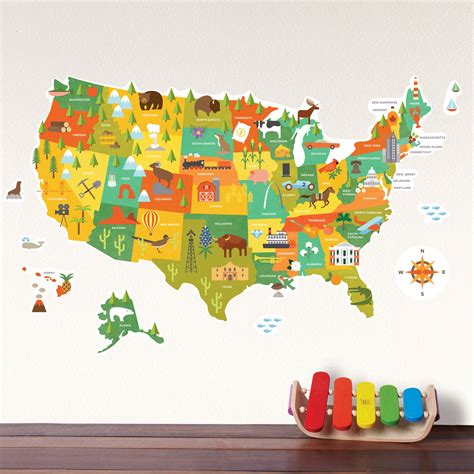 Free Printable United States Wall Map Image