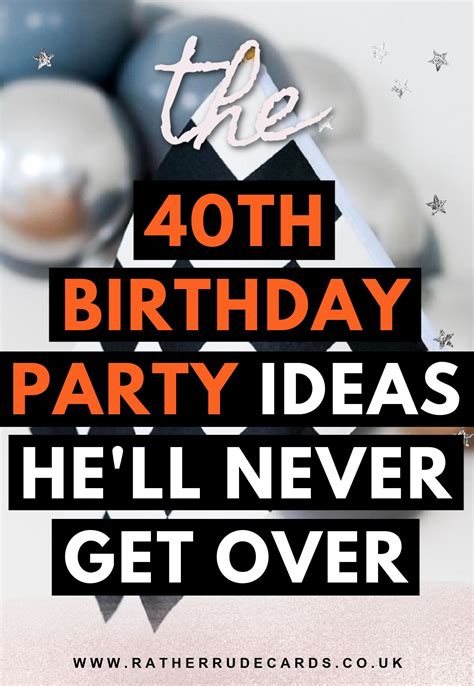 DIY creative 40th birthday party ideas for guys | 40th birthday men ...
