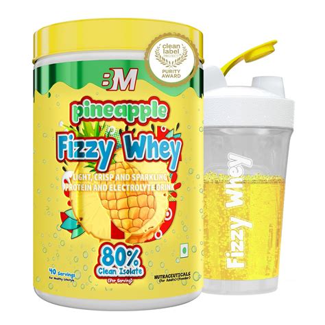 Buy Fizzy Whey [Pineapple]|Clear Whey Protein isolate + Electrolytes|80 ...