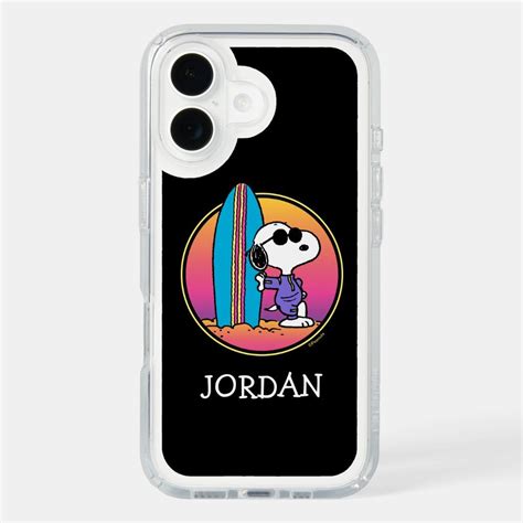 Peanuts | Snoopy Beach Beagle | Add Your Name Speck iPhone Case ...