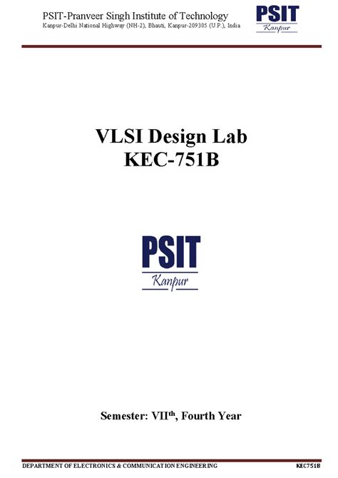 KEC-751B (VLSI lab)-Experiment- for 2025 passout - Kanpur-Delhi ...