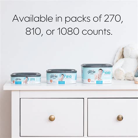 Jumbo Square Pail Refill (Holds 810 Diapers) - Diaper Genie – diapergenie