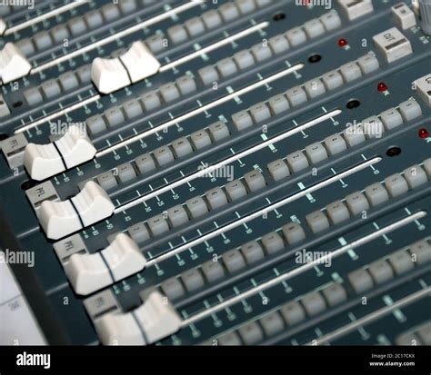 Sound mixing console Stock Photo - Alamy