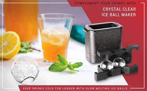 Buy Karp Crystal Clear Ice Ball Maker - 2.35 Inch Large Round Clear Ice ...