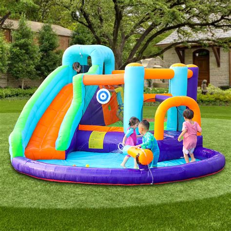 EASYWAY 14' x 7.3' Bounce House with Water Slide and Pool - Wayfair Canada
