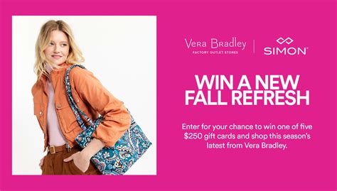 Win $250 Vera Bradley Gift cards and more! - TotallyFreeStuff