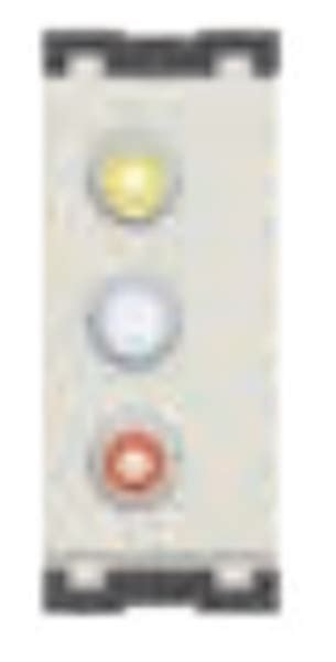 C5701.01 Cube Series Frost White Finish Triple RCA Audio Visual Socket ...