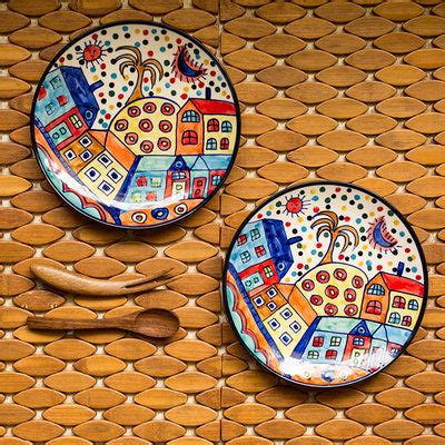 Quarter Plates - Buy Ceramic Quarter Plates Online in India – ExclusiveLane