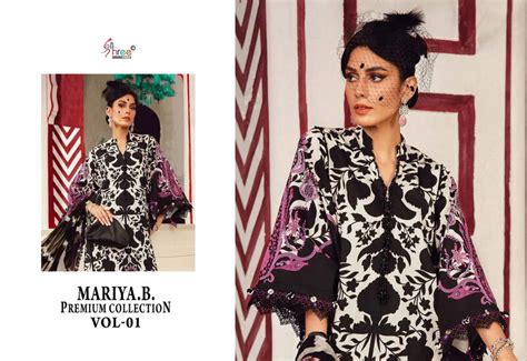Shree Mariya B Premium Collection Vol 1 Pakistani Suits Cotton Dupatta