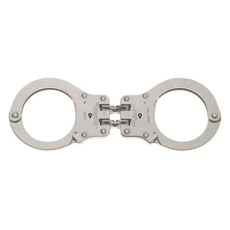 Peerless Handcuff Company 801CN Hinged Nickel Handcuffs