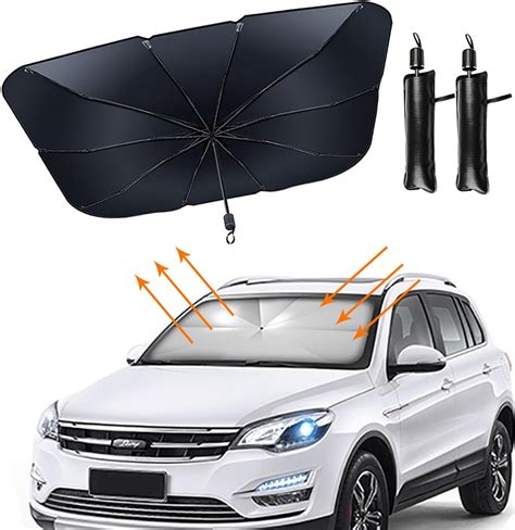 Amazon.com: Car Sun Shade Windshield Cover Umbrella Car Shade Vehicle Windshield Shade Heat ...