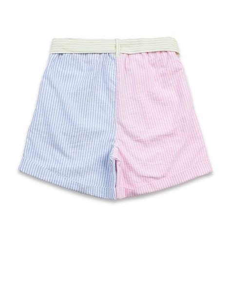 Buy Girls Girls Vertical Striped Shorts Multi-colour|U.S. Polo Assn. India