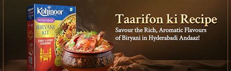 Kohinoor Basmati Biryani Kit Hyderabadi, 333g | Ready-to-Cook Authentic ...