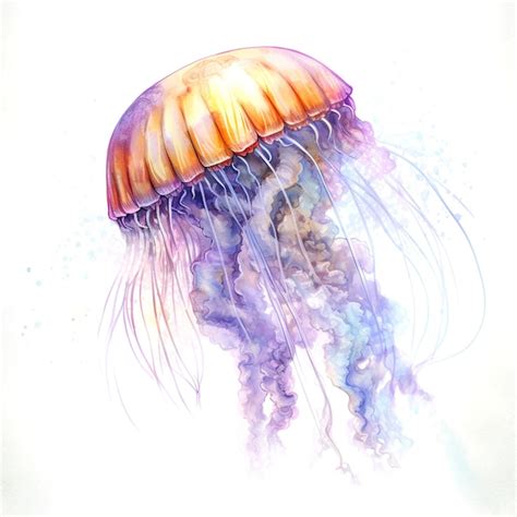 Graphic of jellyfish | Premium AI-generated image
