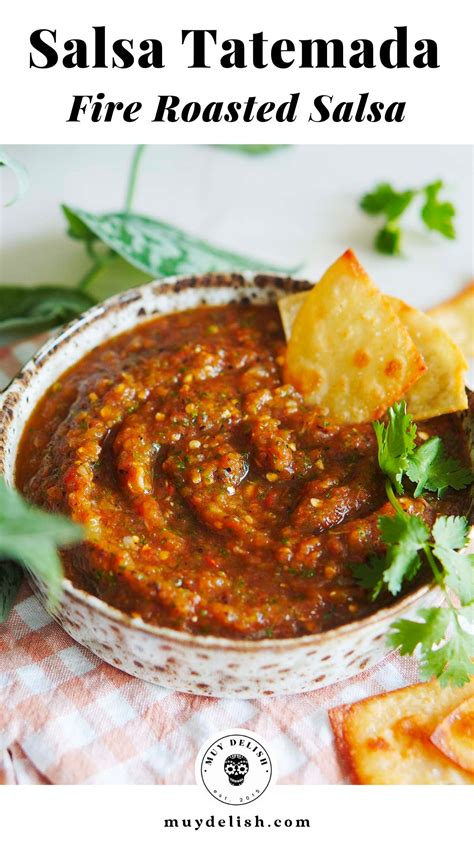Salsa Tatemada (Fire Roasted Salsa) | Muy Delish